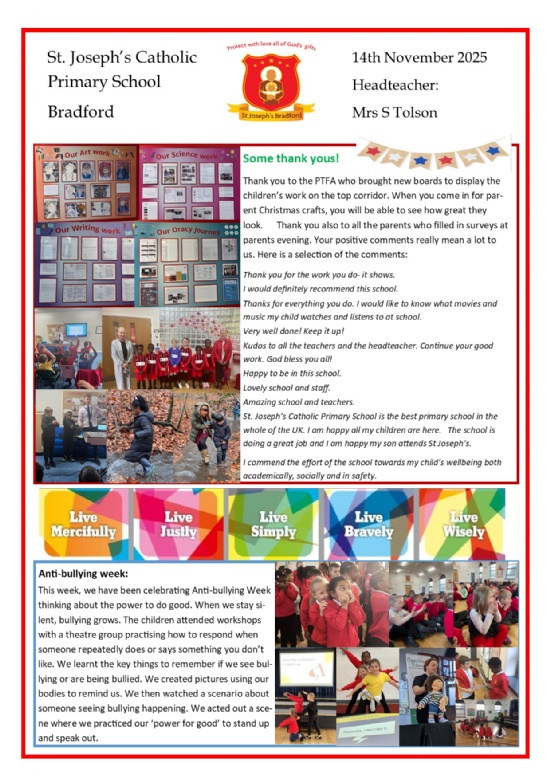 Newsletter 14th November 2025